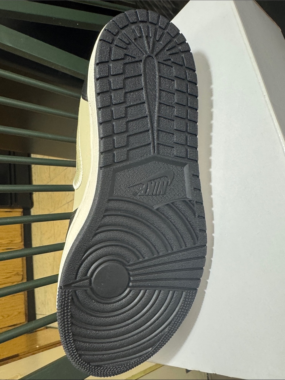 Nike Air Jordan 1 Low Sneakers - Cream & Black - Picture 3 of 5